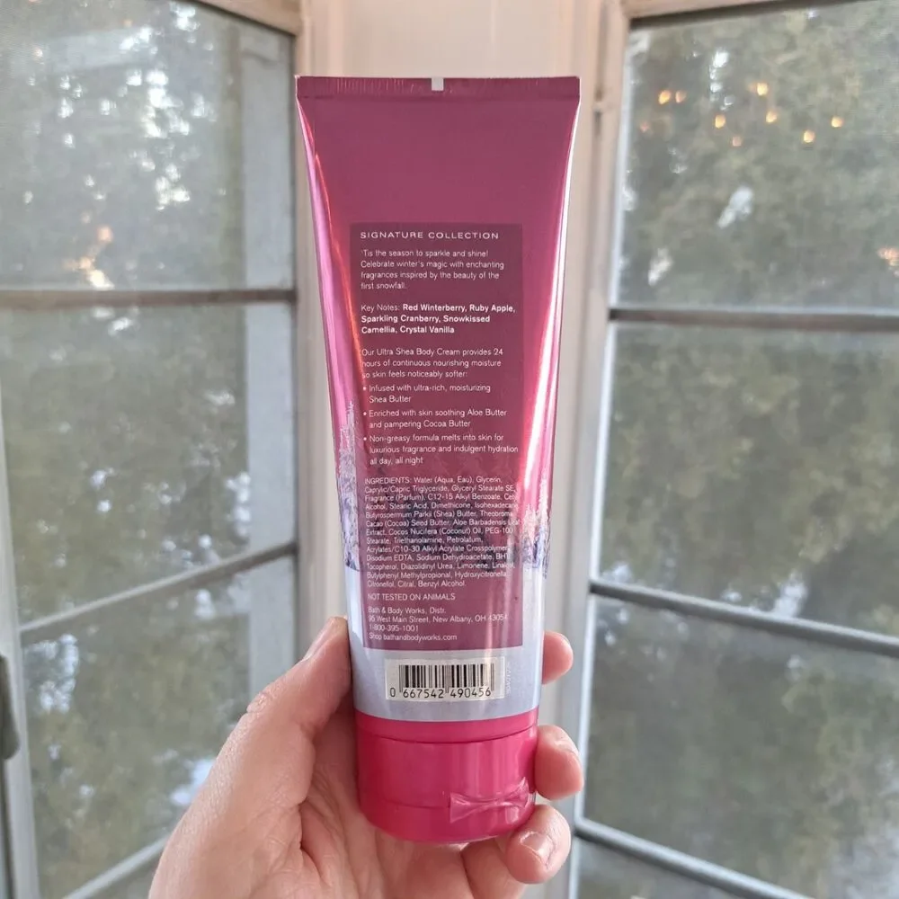 Bath & Body Works Winter Berry Wonder 24hr Moisture Ultra Shea Cream 8oz READ
